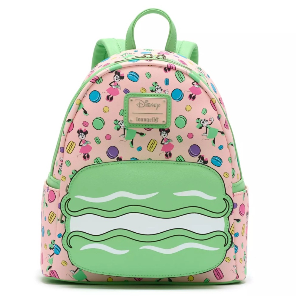 NWT. Loungefly Disney Parks Macaron Minnie Mouse Mini Backpack